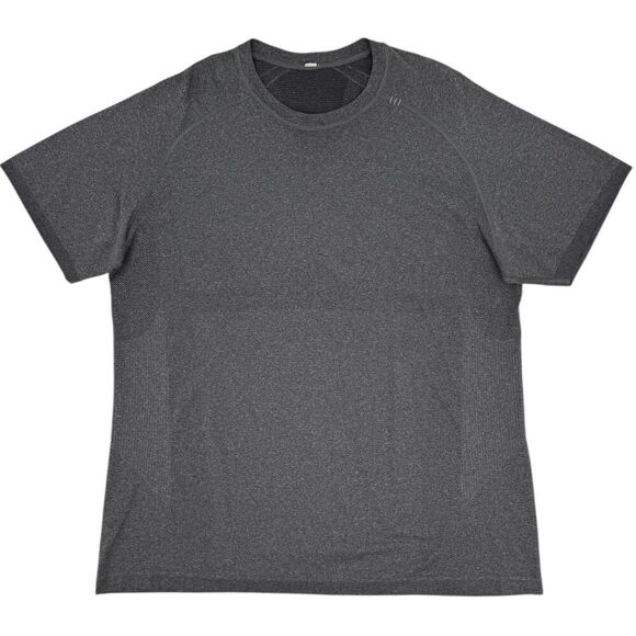 Lululemon Men's Metal Vent Tech Short Sleeve Shirt Heathered Black XXL - Picture 1 of 8